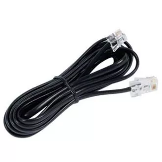 Telefonkabel 4-adrig, RJ11-Stecker - RJ45-Stecker, 3 m, flach, schwarz, für ADSL-Modem, Economy Telefonkabel 4-adrig, RJ11-Stecker - RJ45-Stecker, 3 m, flach, schwarz, für ADSL-Modem, Economy