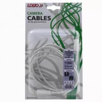 Logo USB-Kabel (2.0), USB A-Stecker - 4-poliger Stecker, 1,8 m, schwarz, Blister, FUJI