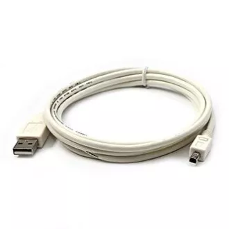 Logo USB-Kabel (2.0), USB A-Stecker - 4-poliger Stecker, 1,8 m, weiß, Blister, MITSUMI, SELL