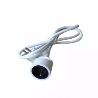 Netzkabel 230V Verlängerung, CEE7 (Gabel) - Steckdose, 5m, VDE geprüft, weiß Netzkabel 230V Verlängerung, CEE7 (Gabel) - Steckdose, 5m, VDE geprüft, weiß