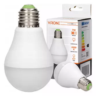 LED-Lampe Virone E27, 220-240V, 7W, 825lm, 4000k, neutralweiß, 25000h, mit Bewegungssensor