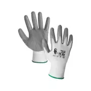 Beschichtete Handschuhe ABRAK, weiß-grau, Größe