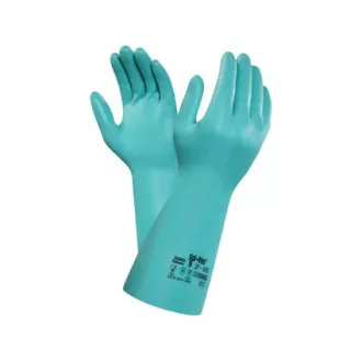 Chemikalienhandschuhe ANSELL SOL-VEX 37-695, in Nitril getaucht, Gr.