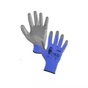 Beschichtete Handschuhe CERRO, blau-grau, Größe