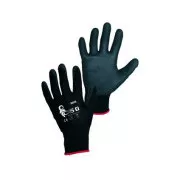 Beschichtete Handschuhe BRITA BLACK, schwarz, Größe