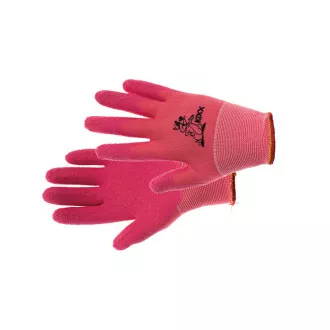 LOLLIPOP Nylonhandschuhe. Latex. Rosa