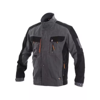 Bluse CXS SIRIUS LUCIUS, Herren, grau-orange, Gr.
