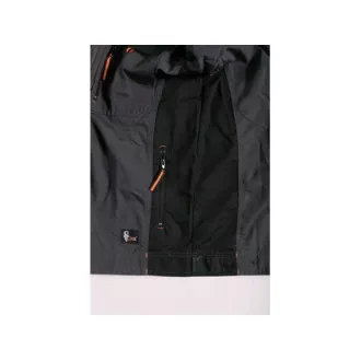 Bluse CXS SIRIUS LUCIUS, Herren, grau-orange, Gr.