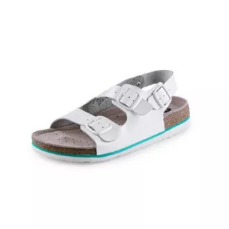 CXS CORK MEGI Sandalen, Damen, mit Gürtel, weiß, Gr