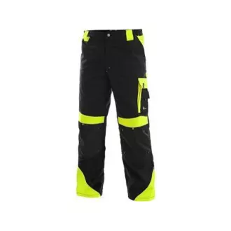 Taillenhose CXS SIRIUS BRIGHTON, schwarz-gelb, Größe