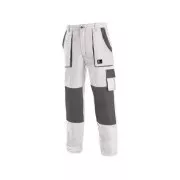 Taillenhose CXS LUXY JOSEF, Herren, weiß-grau, Größe
