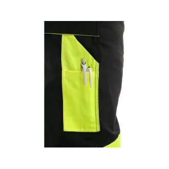 Taillenhose CXS SIRIUS BRIGHTON, Winter, Herren, schwarz-gelb, Größe