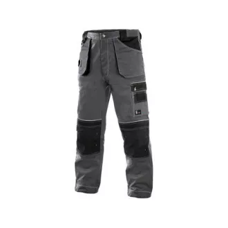 Taillenhose CXS ORION TEODOR, verlängert, Herren, grau-schwarz, Größe