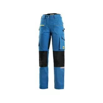 CXS STRETCH Hose, Damen, mittelblau - schwarz, Größe