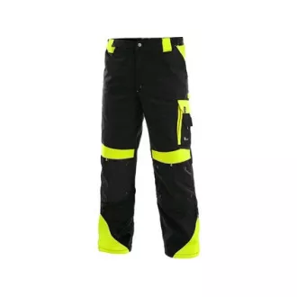 Taillenhose CXS SIRIUS BRIGHTON, 170-176cm, schwarz-gelb, Größe