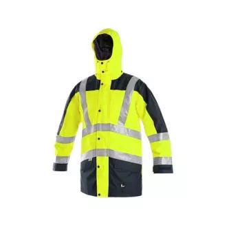 Herren Reflexjacke LONDON, 5in1, gelb-blau, Gr