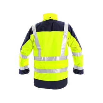Herren Reflexjacke LONDON, 5in1, gelb-blau, Gr