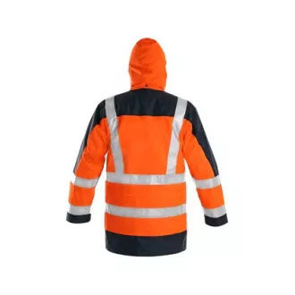 Warnjacke CXS LONDON, 5in1, Herren, orange-blau, Gr