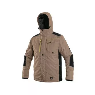 Jacke CXS BALTIMORE, Herren, beige - schwarz, Gr