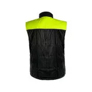 Herren Winterweste SEATTLE, Fleece, schwarz-gelb, Gr