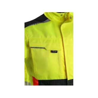 Bluse CXS BENSON Warning, Herren, gelb-schwarz, Größe