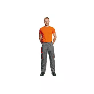 DESMAN Taillenhose grau / orange