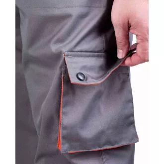 DESMAN Taillenhose grau / orange
