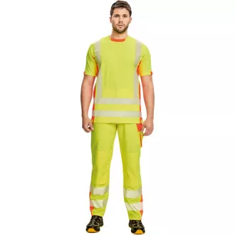 LATTON HV T-Shirt gelb / orange