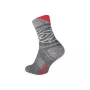 OWAKA Socken grau / rot Nr.4