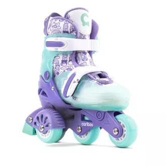 Kinder-Rollschuhe Cariboo Step One, lila und mint
