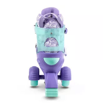 Kinder-Rollschuhe Cariboo Step One, lila und mint