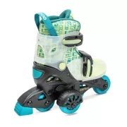 Kinder-Rollschuhe Cariboo Step One, blau-grün