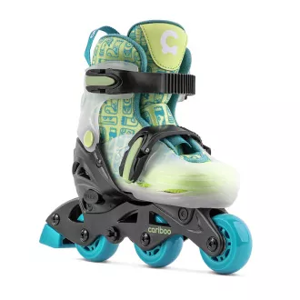 Kinder-Rollschuhe Cariboo Step One, blau-grün