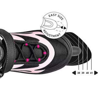 Rollschuhe Movino Cruzer Two, Rosa