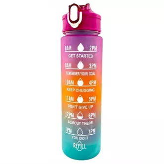 Motivations-Sportflasche 3in1, 2000 ml   900 ml   300 ml