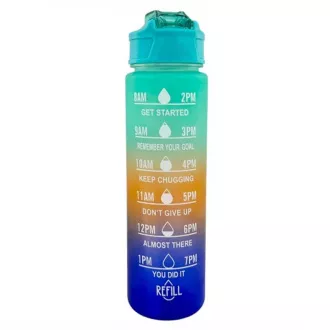 Motivations-Sportflasche 3in1, 2000 ml   900 ml   300 ml