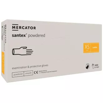 SANTEX POWDERED - Gepuderte Latex-Körperhandschuhe, 100 Stück SANTEX POWDERED - Gepuderte Latex-Körperhandschuhe, 100 Stück