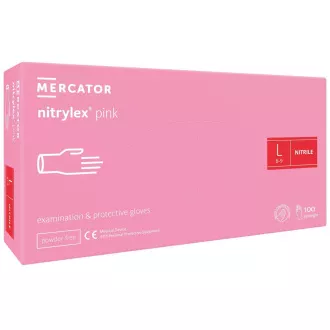 NITRYLEX PINK - Nitrilhandschuhe (puderfrei) rosa, 100 Stück