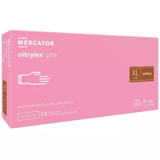 NITRYLEX PINK - Nitrilhandschuhe (puderfrei) rosa, 100 Stück