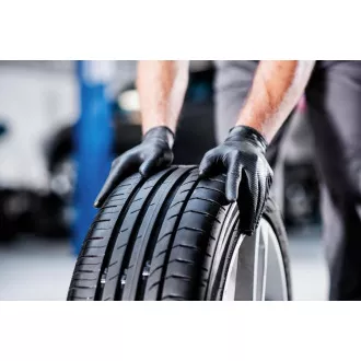 MERCATOR® GOGRIP - Nitril-Handschuhe, puderfrei, 50 Stück, schwarz