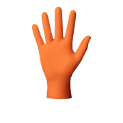 MERCATOR® GOGRIP - Nitril-Handschuhe, puderfrei, 50 Stück, orange