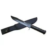 Taktisches Messer MILITARY FINKA SURVIVAL 35 cm schwarz/silber