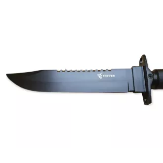 Taktisches Messer MILITARY FINKA SURVIVAL 35 cm schwarz/silber