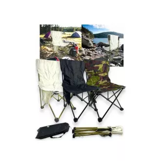 Großer klappbarer Campingstuhl 40x40x68 cm
