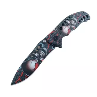 Klappbares taktisches Messer SKULL 20 cm