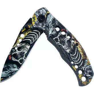 Klappbares taktisches Messer SKULL 20 cm