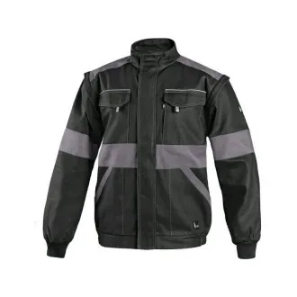 Bluse CXS LUXY EDA, Herren, schwarz-grau, Größe