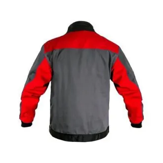 Bluse CXS PHOENIX PERSEUS, grau-rot, Größe