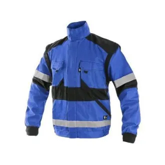 Bluse CXS LUXY BRIGHT, Herren, blau-schwarz, Größe