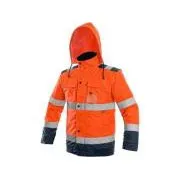 Jacke LUTON, Warnung, orange-blau, Größe